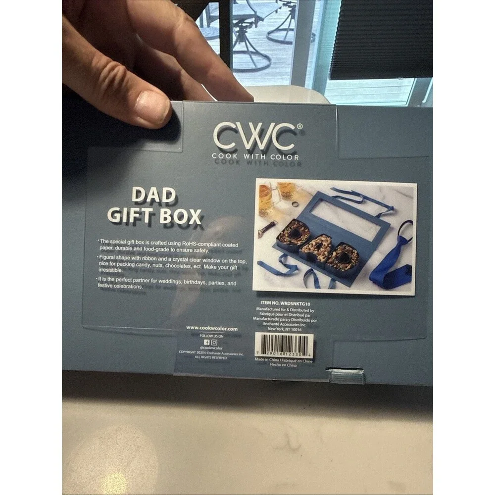 CWC Fillable Word Food Storage DAD Gift Box Blue - Cook With Color - Picture 5 of 5